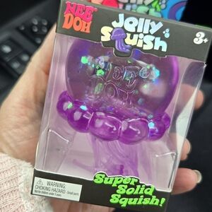 Nee Doh Jelly Squish Purple Super Solid Squish Toy